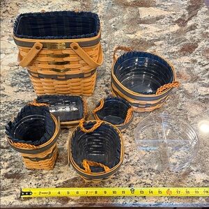 Longaberger Collectors Club Membership Baskets - Set of 6